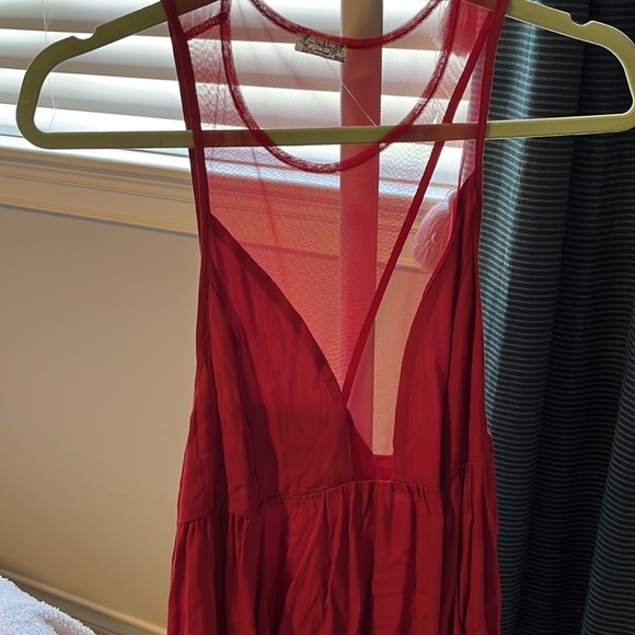 Red mesh free people top - Picture 2 of 3